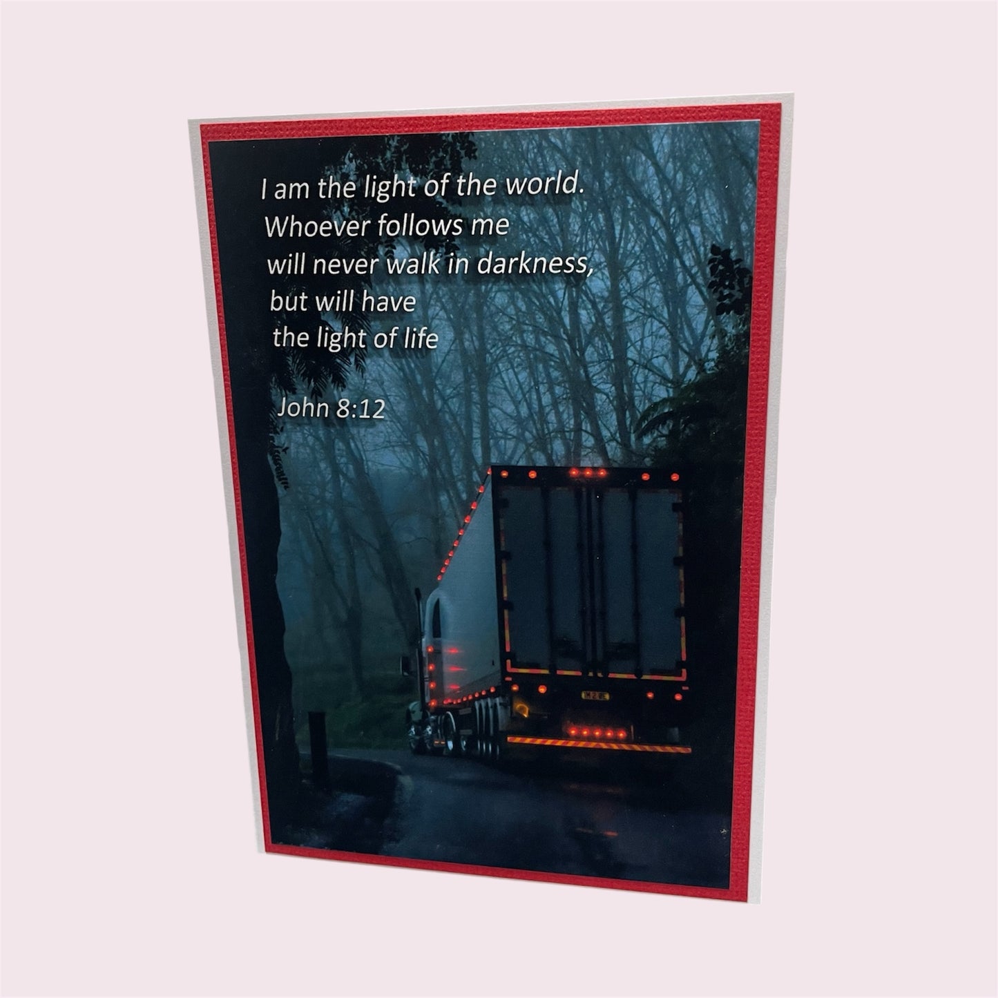 Greeting card 'I am the light' - Lynda Barnes