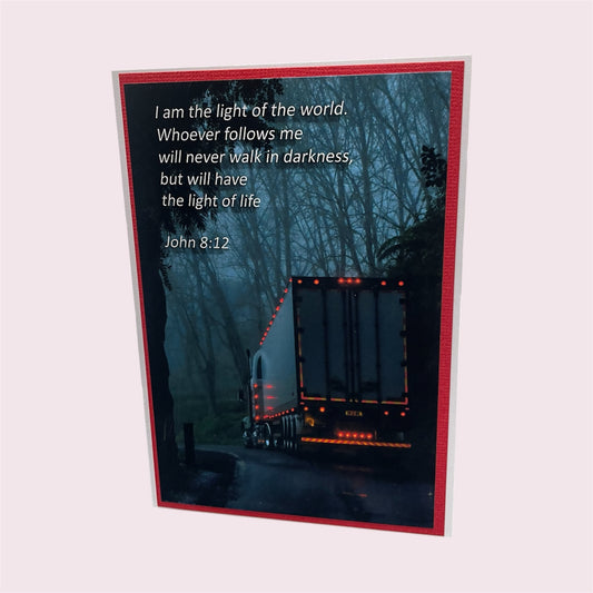 Greeting card 'I am the light' - Lynda Barnes