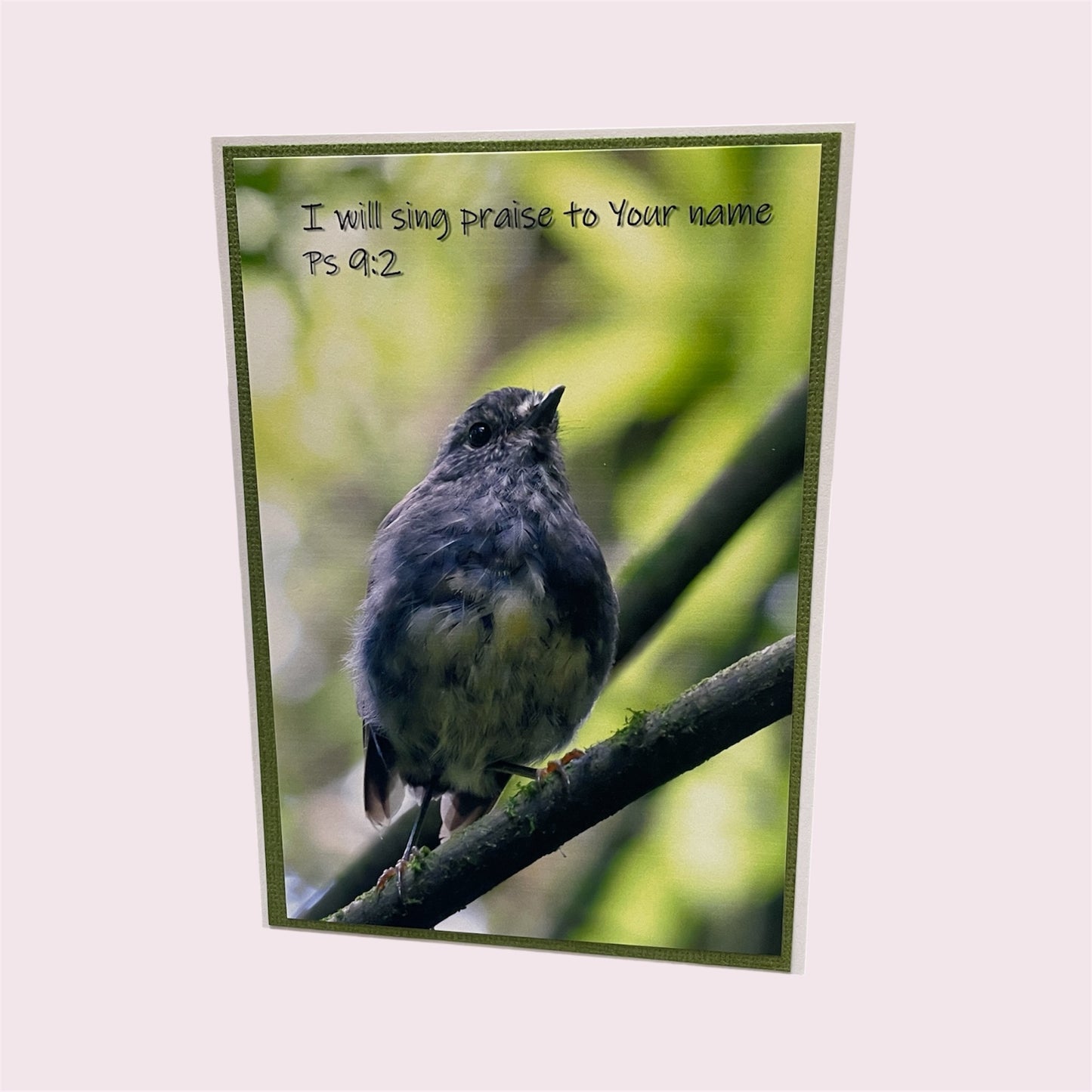 Greeting card 'I will sing praise' - Lynda Barnes
