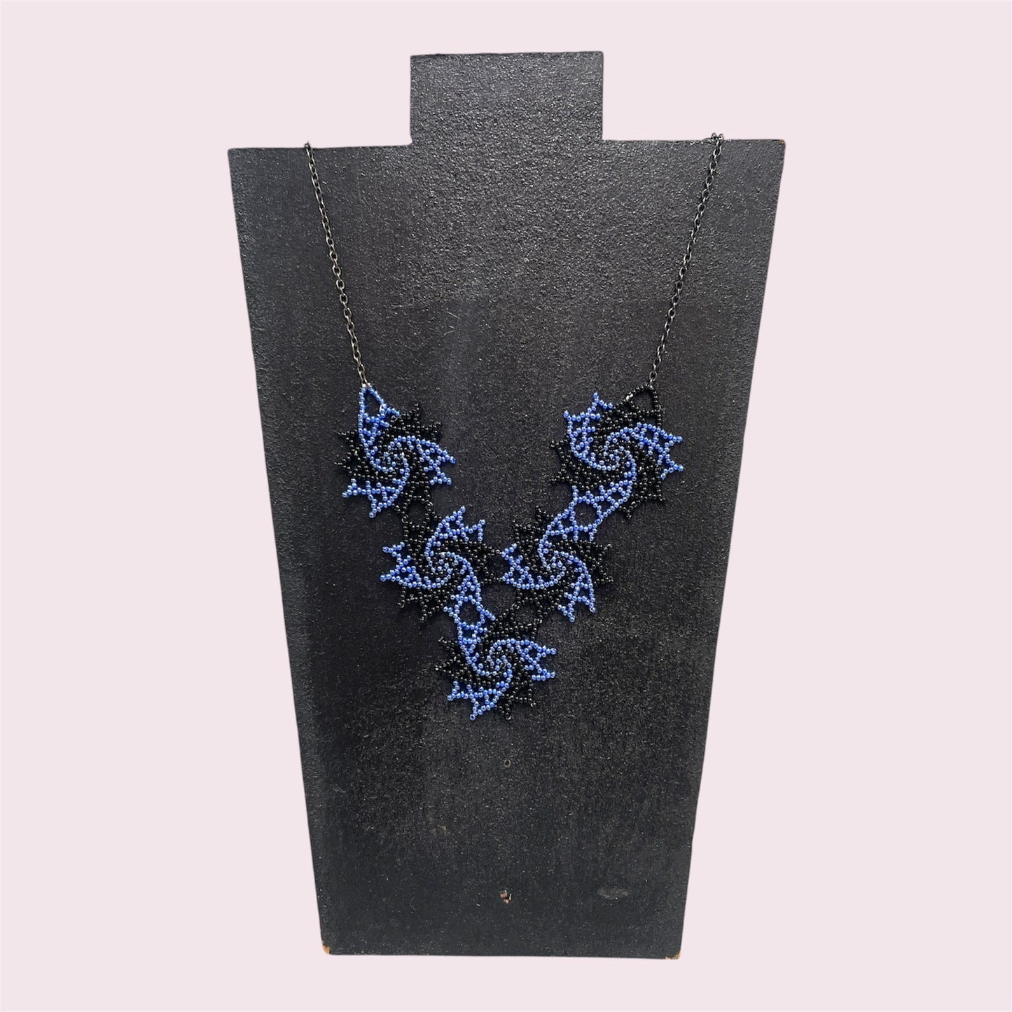 Blue-black swirls - June Pawley