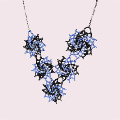 Blue-black swirls - June Pawley