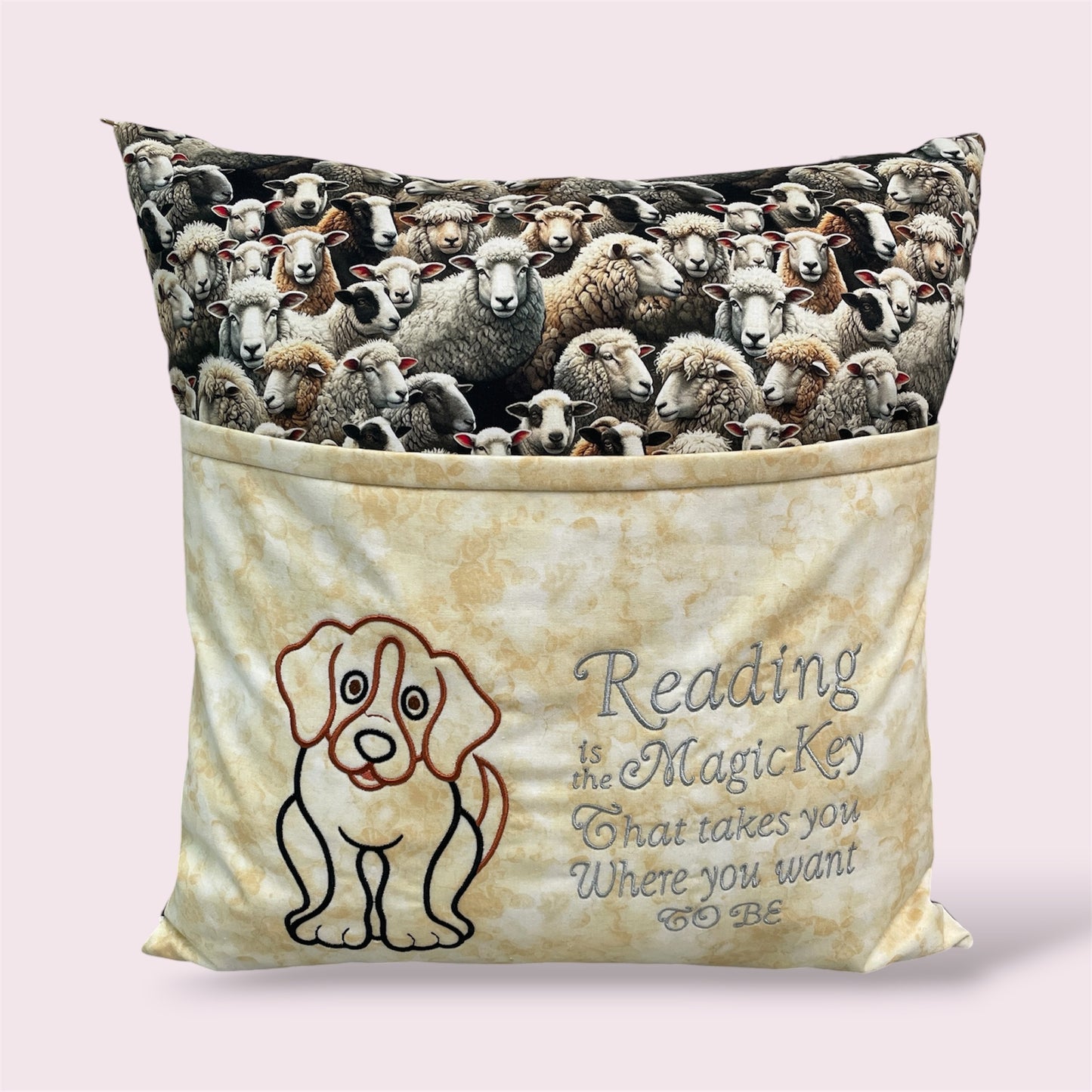 Reading cushion 'Sheep' - Dorothy Smith