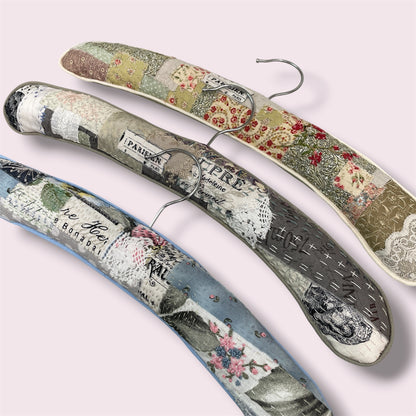 Embroidered coathanger - Janette Jeffares