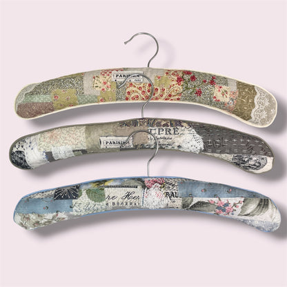Embroidered coathanger - Janette Jeffares