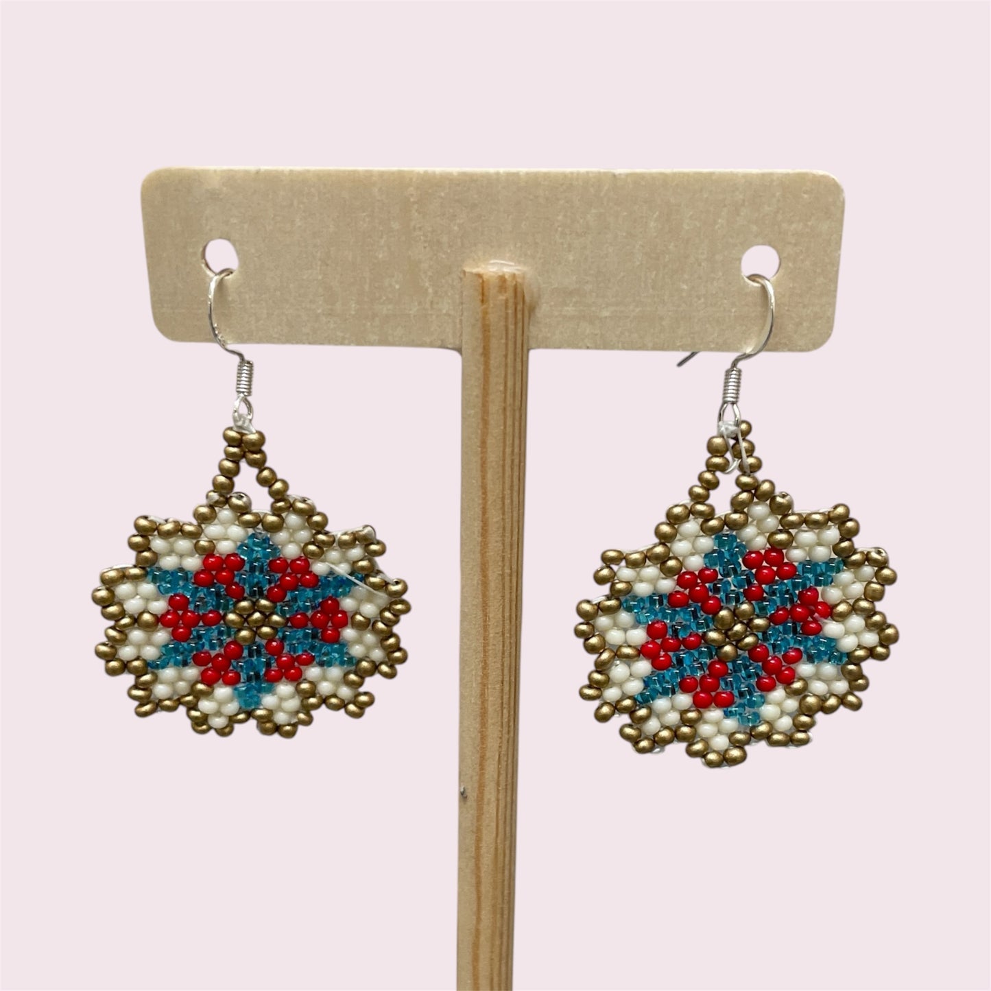 Beaded earrings - June Pawley