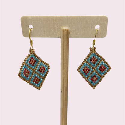 Beaded earrings - June Pawley