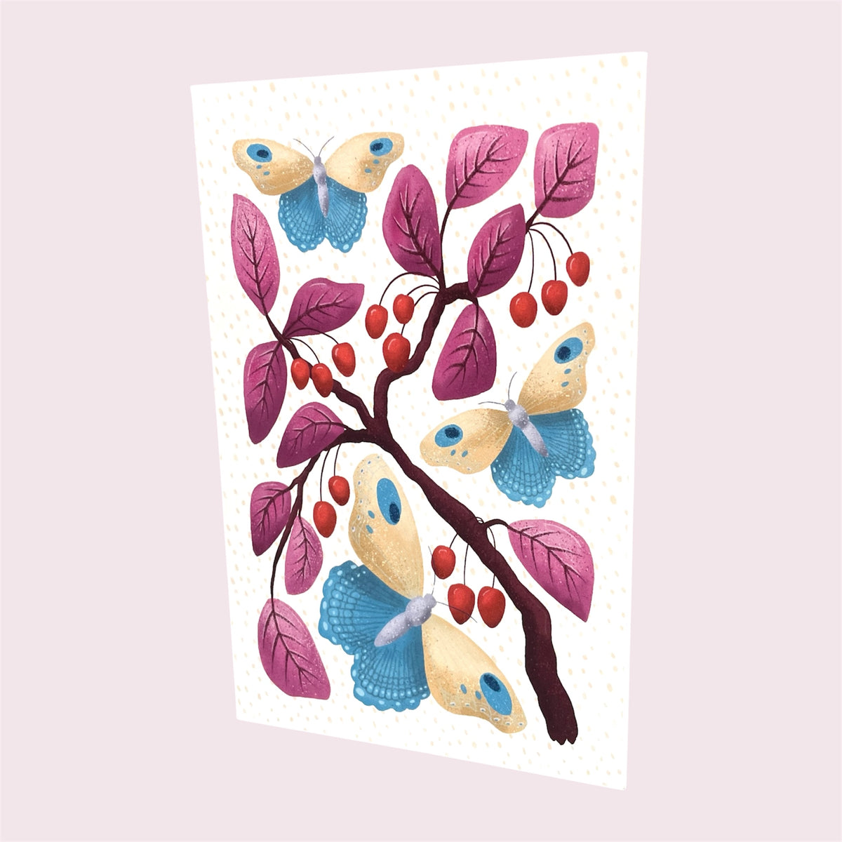 Greeting card 'butterfly trio' - Helen Cloke