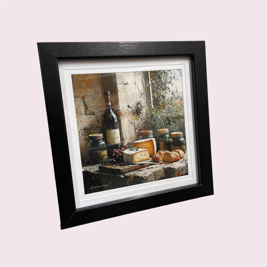 French country lunch, framed - Margaret Irving