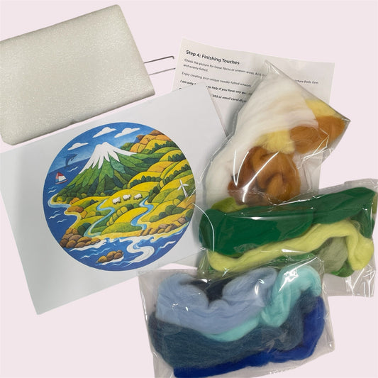 Mt Taranaki needlefelt kit - Carol Digby